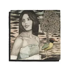 Jenny Scobel, Emmylou Harris, 2003, graphite, wax and oil on wood panel