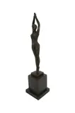 Dimitri H. Chiparus, Starfish, bronze, mounted to marble plinth