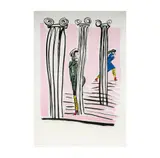 Ella Kruglyanskaya, White Columns, 2015, screenprint