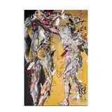 Paul Ecke, Untitled (Abstract Figures), acrylic on canvas