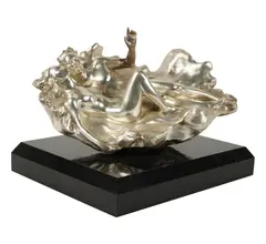 Genesis by Frederick Hart, 1988, silvered bronze, mounted to a rectangular plinth, offered Jul 2025