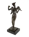 Salvador Dalí, Surrealist Angel, bronze, mounted to marble plinth
