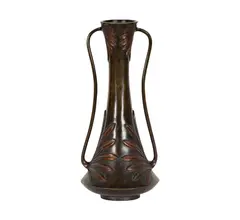 A Japanese, Untitled, bronze vase
