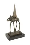 Salvador Dalí, Space Elephant, bronze, mounted to plinth