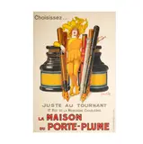 Jean D'Ylen, La Maison du Porte-Plume, lithographic posterprinted by