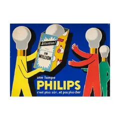 Guy Georget, Une Lampe Philips, gouache