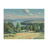 Frank A. Barney, Untitled (Lake Landscape), oil on canvas