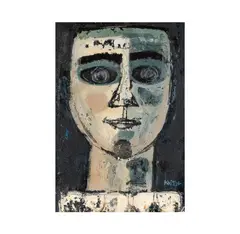 Thomas Knitch, Untitled (Head of a Man), oil on board