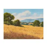 David Chapple, Summer Gold, oil on artist board