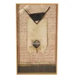Portrait Painter by Norman Schwab, 1989, mixed media on canvas, in shadow box frame, offered Jun 2025