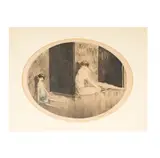 Louis Icart, French Doll, etching and aquatint on paper