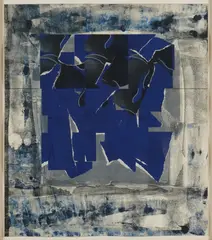 Ned Evans, Untitled (Abstract), 1982, mixed media