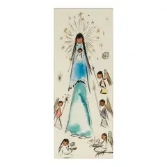 Ettore DeGrazia, Our Lady of Guadalupe, 1970, watercolor on paper