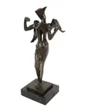 Salvador Dalí, Surrealist Angel, bronze, mounted to marble plinth