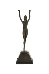 Egyptian Dancer by Dimitri H. Chiparus, patinated bronze, mounted to plinth, offered Jun 2025