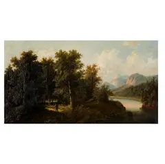 Eduard Boehm, Path Through The Woods, oil on canvas