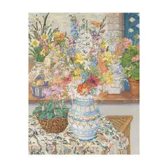 John Powell, Still Life on the Veranda, oil on canvas