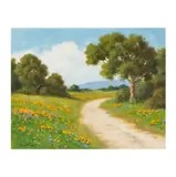 David Chapple, County Road, oil on artist board