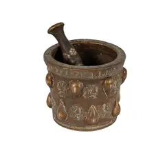 Untitled by An Islamic Silver-Inlaid, bronze mortar and pestle, offered Jun 2025