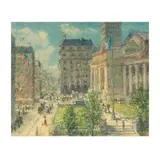 Tom Perkinson, New York City Library, oil on canvas