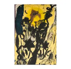 Moshe Gershuni, I am a Soldier, mixed media and oil on paper laid to boardno signature visible