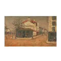 Moshe Castel, Paris Street Scene, 1934, oil on board