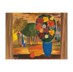 Yohanan Simon, Untitled (Still Life), 1952, oil on panel