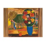 Yohanan Simon, Untitled (Still Life), 1952, oil on panel