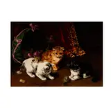 Alfred-Arthur Brunel de Neuville, Kittens Playing