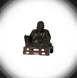 A Chinese, Untitled, bronze figure of buddha