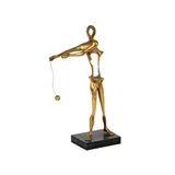Salvador Dalí, Homage to Newton, 1981, bronze, mounted to marble plinth