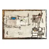 Carl Morris, White Landscape, 1957, mixed media