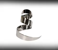 David Herschler, Untitled, 1972, polished stainless steel