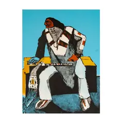 Another Deco Indian by Fritz Scholder, 1978, serigraph on wove paper, offered May 2025