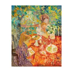 Emilio Grau Sala, Scene Famillialle, oil on canvas