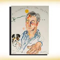 Sam Messer, Tom Hayden for Mayor, 1997, acrylic on board