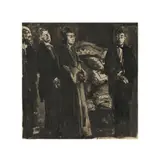 Grigory Gluckmann, The Gathering, ink on paper