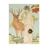 Paul Jacoulet, Longevite, Coree-Moppo, color woodblock print on paper