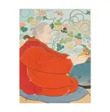 Paul Jacoulet, Souvenirs d' Autrefois, Japon, color woodblock print on paper
