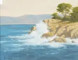 David Chapple, Point Lobos, oil on artist board