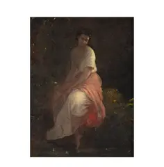 Thomas Couture, Youth, oil on board