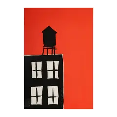 Tom Slaughter, Water Tower, 1989, silkscreen