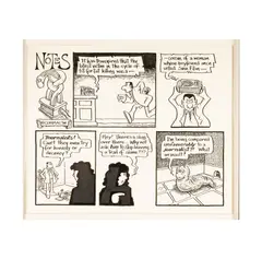 Moore Notes (It has transpired) by Brian, ink on paper 1998, offered Apr 2025