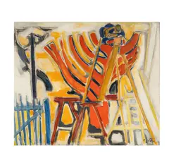 Édouard Pignon, EdouardPignonFrench1905-1993Untitled (Abstract), oil on canvas1953;