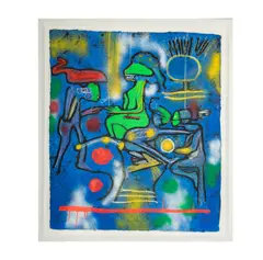 Roberto Echaurren Matta, Roberto EchaurrenMattaChilean1911-2002La Source du Calmecolor, etching and carborundum on handmade paper2002;