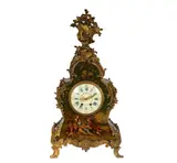 Untitled by A French Gilt, bronze-mounted painted wood mantel clock, offered Mar 2025