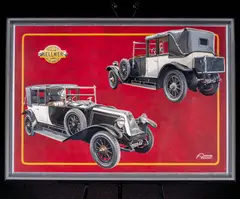 : Renault 40 CV Type JV 1922 Phaeton Landaulet Kellner Painting by Fran?ois Vanaret, oil on canvas, offered Mar 2025