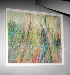 Dennis Leon, : Woodside #3, 1987, pastel on paper