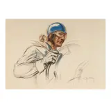 Géo Ham, : La Pilote Bugatticolor, lithograph