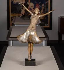 Untitled by Silvered, bronze figure of a dancer, offered Mar 2025